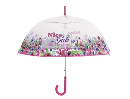 Umbrelă de golf transparentă automată pentru femei Perletti 25921