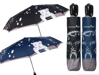 Дамски автоматичен Open-Close чадър Maison Perletti 16219 