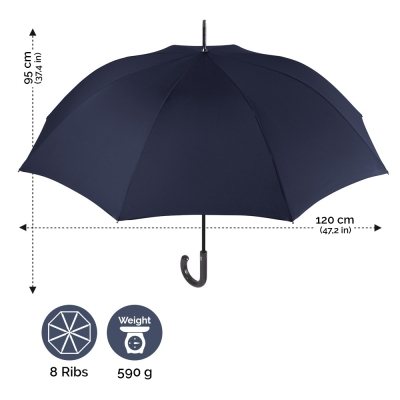 Men's automatic umbrella Perletti Technology 21669, Very Dark Blue