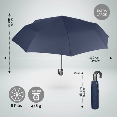 Мъжки автоматичен Open-Close чадър Perletti 21634 Technology