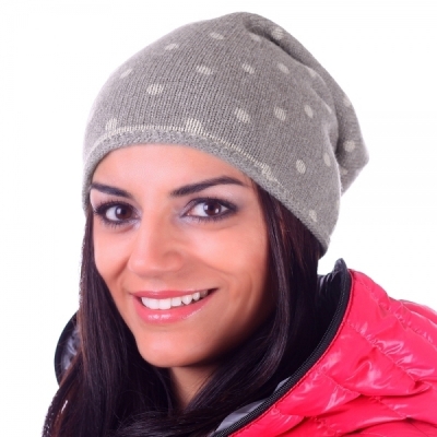 Ladies knitted hat Pulcra Stampa Punteggio