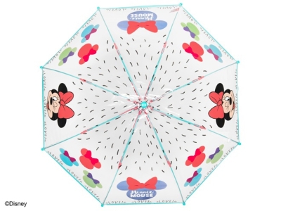 Umbrelă transparentă pentru copii Perletti Kids Minnie Mouse 50129