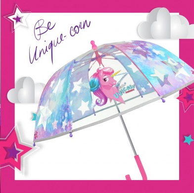 Umbrelă manuală transparentă pentru copii Perletti CoolKids 15581
