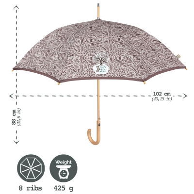 Umbrela automata pentru femei  Perletti Green 19114