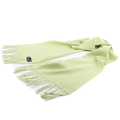 Wool scarf Ma.Al.Bi. MAB862/50/5553, 30x185 cm, Light green