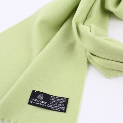 Wool scarf Ma.Al.Bi. MAB862/50/5553, 30x185 cm, Light green