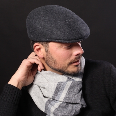 Men's wool cap HatYou CF0001, Dark Grey