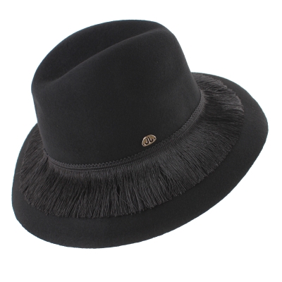   Pălărie de pâslă pentru femei JailJam JG5217, Neagră