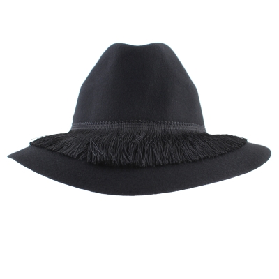   Pălărie de pâslă pentru femei JailJam JG5217, Neagră