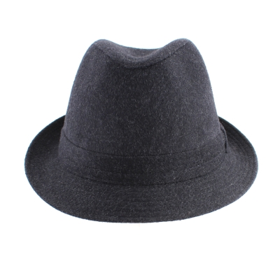 Pălărie de iarnă pentru bărbați Fedora Luigi&Guido Tesi F71, Melange negru