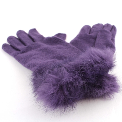 Mănuși de lână damă MESS GL0318, Violet
