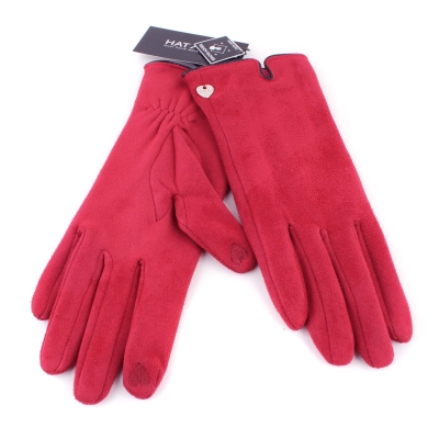 Mănuși de damă cu ecran tactil HatYou GL1204, Roșii