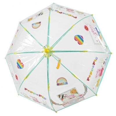 Umbrela transparenta a copiilor Perletti Kids Peppa Pig 75106