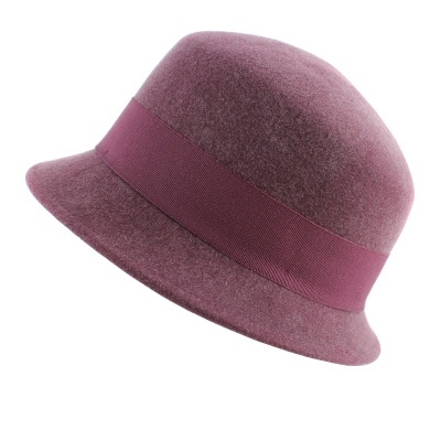 Pălărie din fetru pentru femei HatYou CF0307, Bordeaux melange