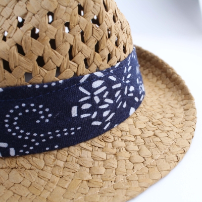Men's summer hat HatYou CEP0535, Honey/Navy