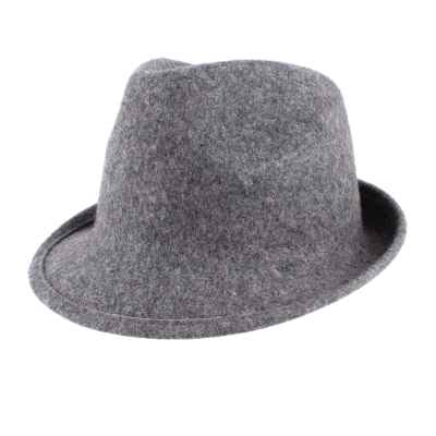 Pălărie de fetru pentru femei HatYou CF0026, Melange gri închis