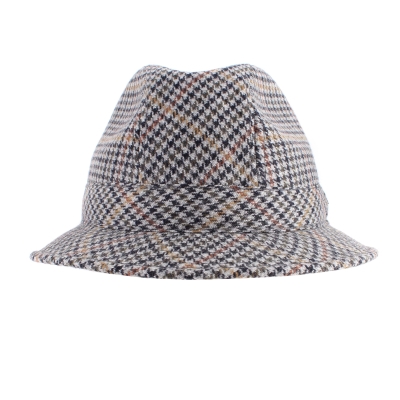 Men's hat made of woolen fabric Tesi F35, Gray Pepit