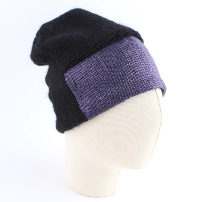 Ladies' Knitted Hat HatYou CP2768, Black/Purple