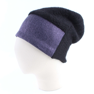 Pălărie tricotată pentru femei HatYou CP2768, Negru/Violet