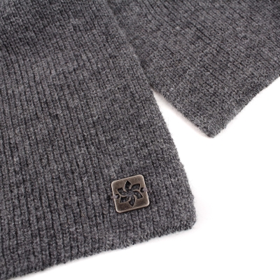 Men's knitted scarf Granadilla JG5178, 30x200 cm, Grey