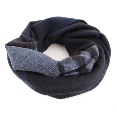 Wool scarf Ma.Al.Bi. MAB844 903/2, 30x180 cm, Dark blue