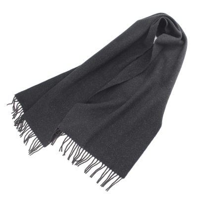 Winter wool scarf Pulcra Pania 37x160 cm, Black melange