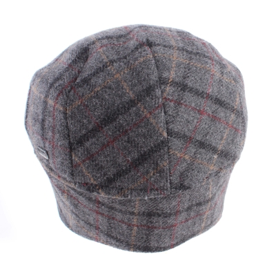 Men's Wool Cap with Earmuff HatYou CP4077, Gray Check