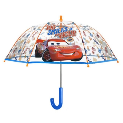 Umbrelă transparentă pentru copii Perletti Kids Cars 50528