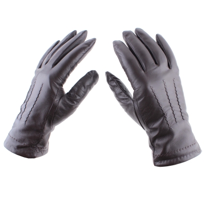 Men's Leather Gloves HatYou GP0004, Brown