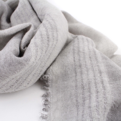 Pulcra Nizza scarf, 52x190 cm, Light grey