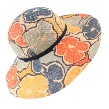 Pălărie de vară cu boruri largi Raffaello Bettini RB 22/10213, Multicolor