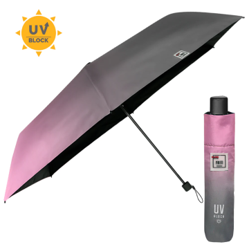 Umbrelă ne-automată pentru femei ultraligă Perletti Trend 20303, Roz/Gri