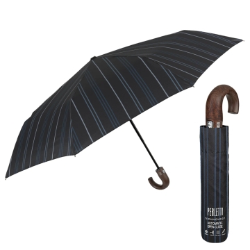 Men's automatic Open-Close umbrella Perletti Technology 21710, Blue
