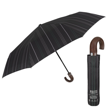 Men's automatic Open-Close umbrella Perletti Technology 21710, Grey