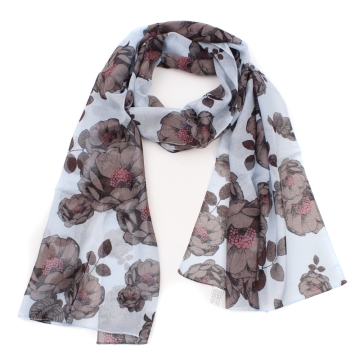 Ladie's scarf HatYou SI0763-102, Light blue