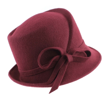 Pălărie de fetru pentru femei Fratelli Talli FT4913, Bordeaux