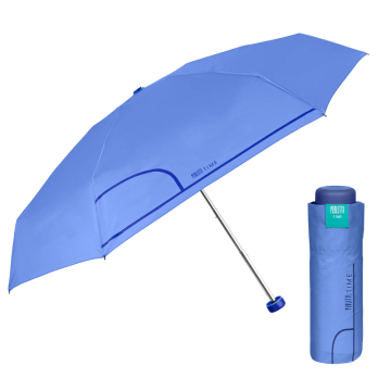 Ladies' manual mini umbrella Perletti Time 26295, Blue-purple