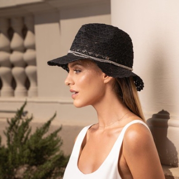 Ladies' cotton hat HatYou CEP0775, Black