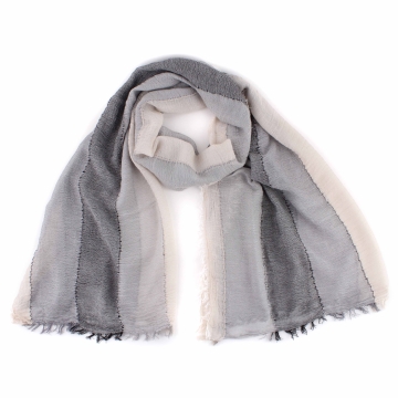 Summer scarf Pulcra Est 2004, 85x185 cm, Grey beige