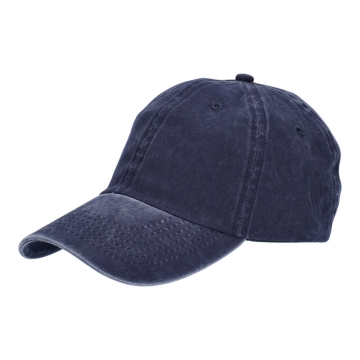 Бейзболна памучна шапка MESS CTM1695, Тъмносин