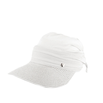 Дамска шапка с козирка HatYou CEP0734, Бял