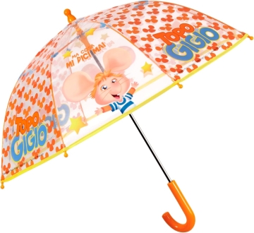 Детски прозрачен чадър Perletti Topo Gigio 75050 