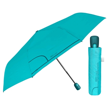 Ladies' automatic Open-Close umbrella Perletti Time 26355, Turquoise