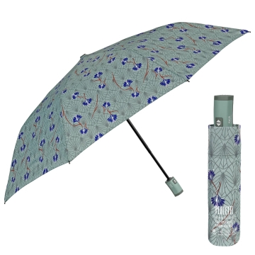 Ladies' automatic Open-Close umbrella Perletti Technology 21776, Green