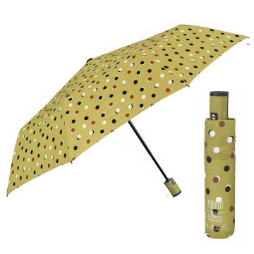 Ladies' automatic Open-Close umbrella Perletti Technology 21780, Mustard