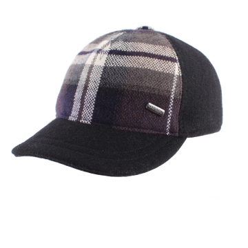 Winter Baseball Cap HatYou CP3861 , Black/Purple Check