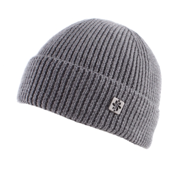 Wool Knitted Hat for Men Granadilla JG5718, Grey