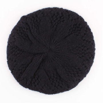 Ladies' knitted beret Raffaello Bettini RB 09/9796, Navy blue