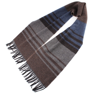 Wool scarf Ma.Al.Bi. MAB844 903/4, 30x180 cm, Dark blue