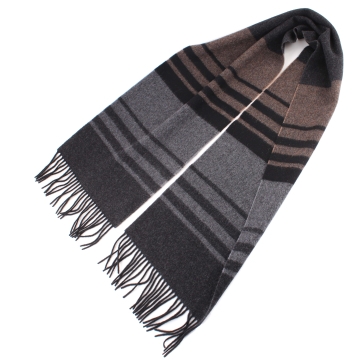 Wool scarf Ma.Al.Bi. MAB844 903/4, 30x180 cm, Dark blue